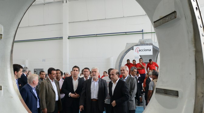 Acciona Windpower opens its first wind energy component manufacturing plant in Brazil