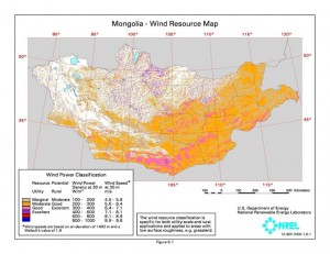 Mongolia wind energy