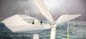 Jobs on offshore wind turbines prompt futuristic design proposals