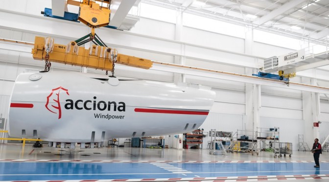 Acciona Windpower will manufacture wind turbines in Brazil