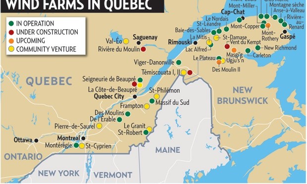 Quebec wind power
