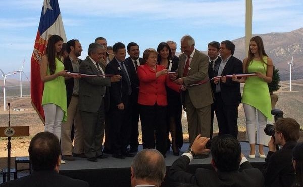 Chilean president Michelle Bachelet inaugurates wind power plant built by Colombia’s EPM with Vestas’ wind turbines