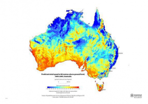 australia wind map