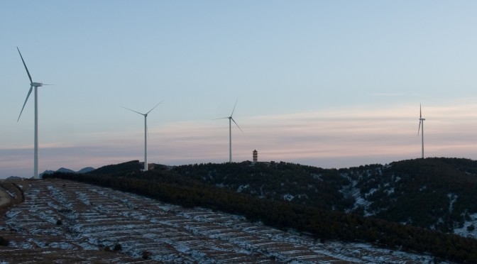 Wind power in China: Gamesa 50 wind turbines for a wind farm in Hebei province