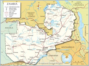 zambia-political-map