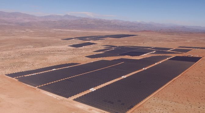 Acciona begins the start-up of the biggest photovoltaic plant in Latin america, in Atacama (Chile)