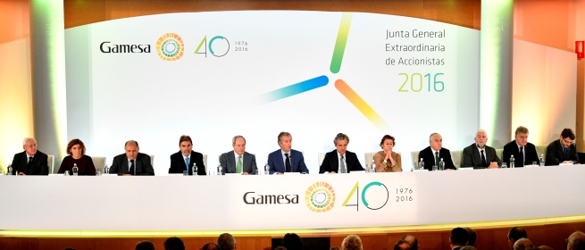 Gamesa shareholders ratify the merger with Siemens Wind Power