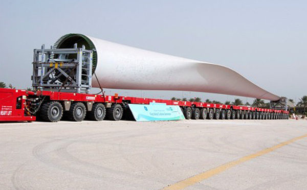 Gulf Haulage Heavy Lift Co. builds Saudi Arabia’s first wind power plant