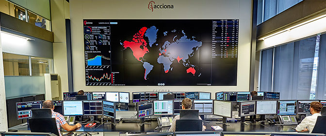 Acciona incorporates 1,100 MW of client capacity into its Renewable Energy Control Center