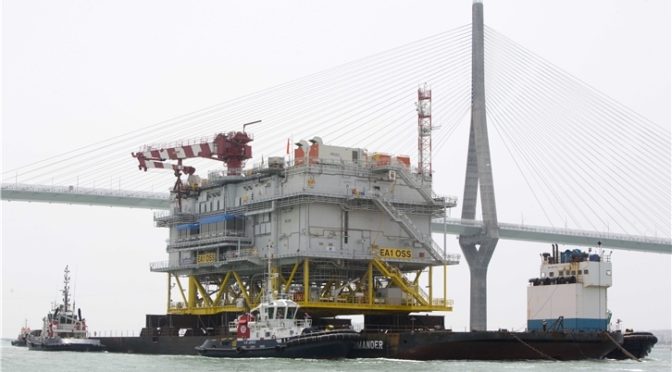 Iberdrola starts the transfer of the Andalusia II substation from Cádiz to the East Anglia One offshore wind farm in the United Kingdom