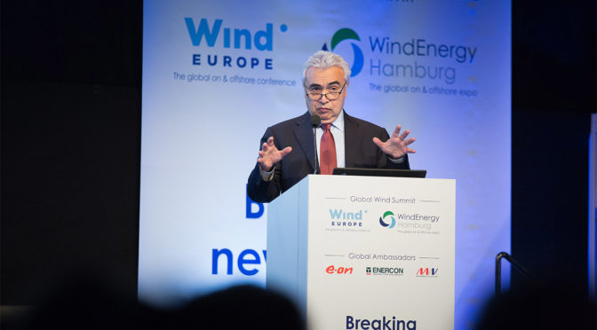 Wind energy to become EU’s largest power source well before 2030 according to IEA Executive Director