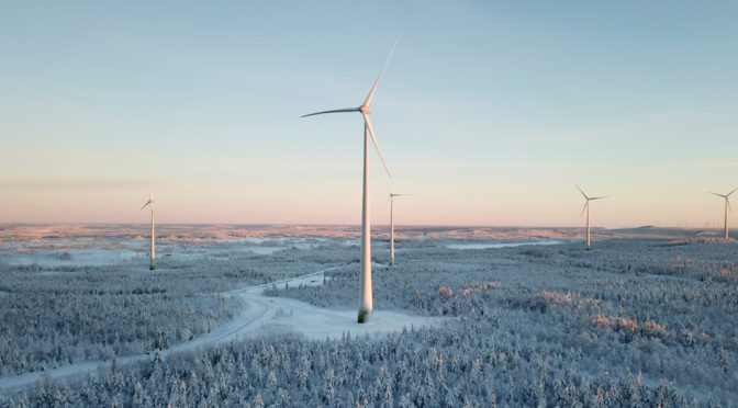 Wind energy in Sweden, Enercon’s wind turbines for a wind farm