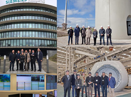 Representatives of the Popular Party and the IDAE visit industrial centers of the wind energy in Spain