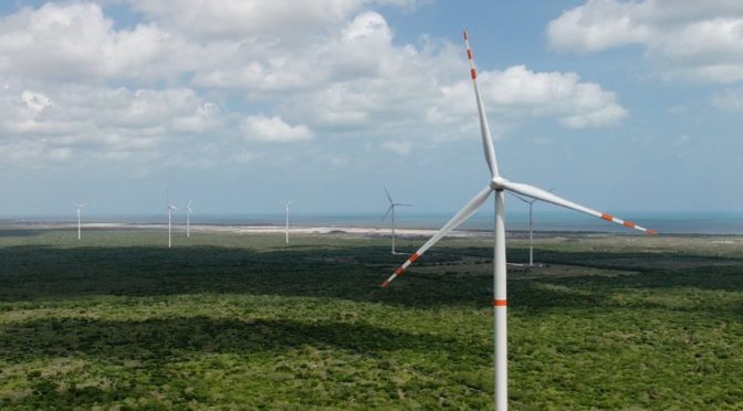 Wind energy in Yucatan: inaugurate Dzilam Bravo wind farm with 66 wind turbines
