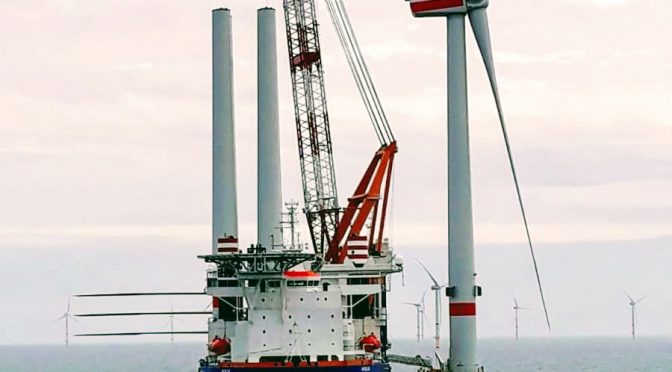 Wind power: MHI Vestas Installs First wind Turbine at Deutsche Bucht wind farm in Germany