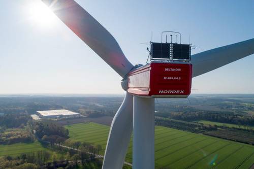 Wind energy in U.S.: Nordex 38 Delta4000 wind turbines for a wind farm