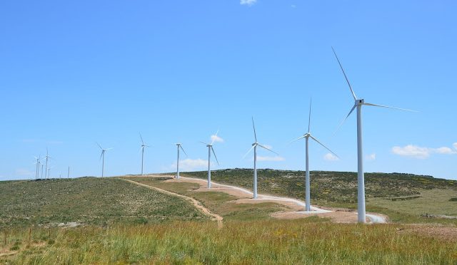 Wind power in Aragón: Endesa wind farm in Zaragoza