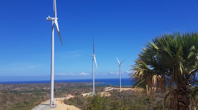 Wind power in DR, commissioning of Los Guzmancito Wind Farm