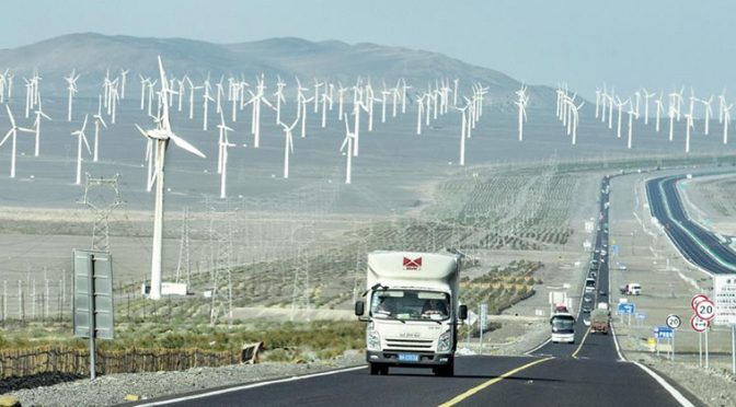 Northwestern China uses more wind power