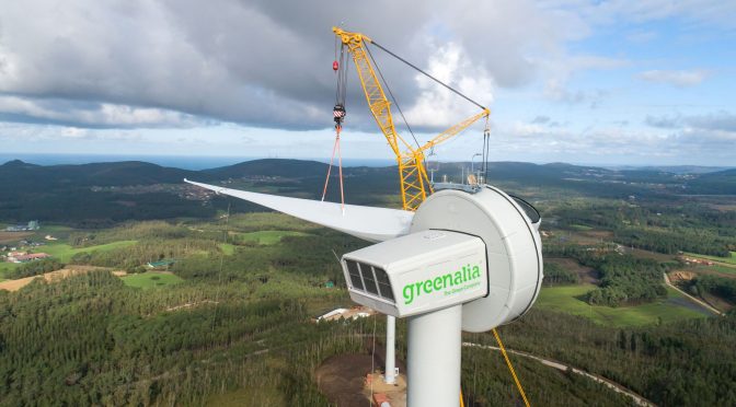 Wind power in Galicia, Greenalia starts its first wind farm in Vimianzo (A Coruña)