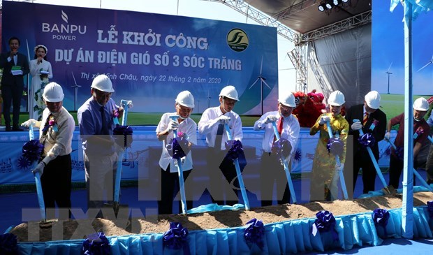 Construction of wind power plant begins in Vietnamese province of Soc Trang