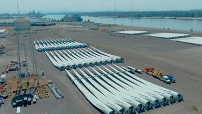 Port of Vancouver  Receives Record Shipment of Wind Turbines