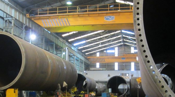 Metallurgical Calviño will export wind towers for the first time to the United States