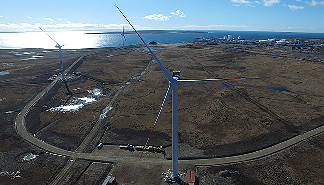 ENAP Wind Farm drives in Magallanes