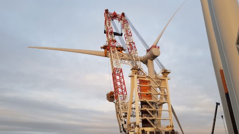 First wind turbine at Kriegers Flak offshore wind farm in place