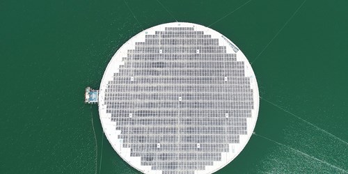 First floating solar power plant in Albania starts commercial operations