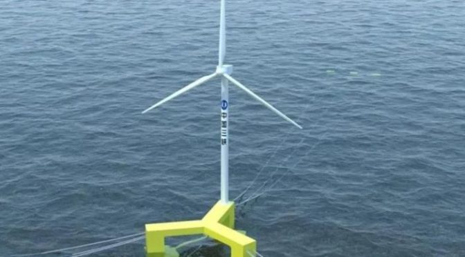 China’s MingYang unveils country’s first floating offshore wind turbine