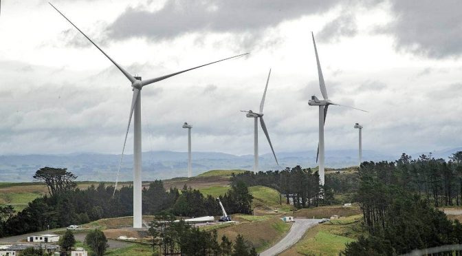 Wind power in New Zealand, the Turitea wind farm advances