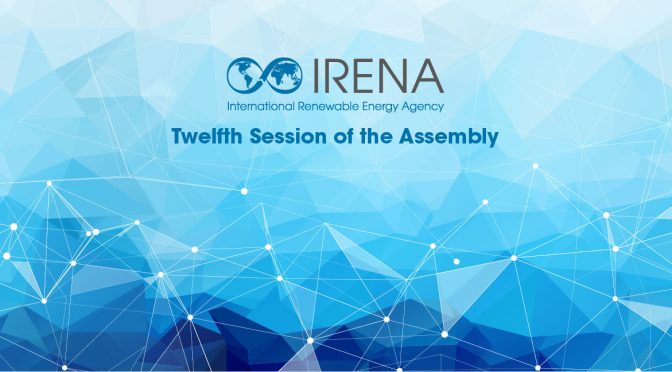 Twelfth IRENA Assembly to Build Energy Transition Momentum Post-COP26