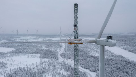 All wind turbines are in place at Blakliden Fäbodberget