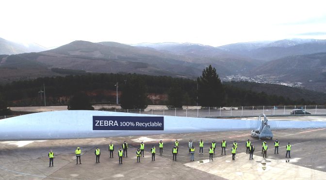 ZEBRA project achieves key milestone with production of the first prototype of its recyclable wind turbine blade