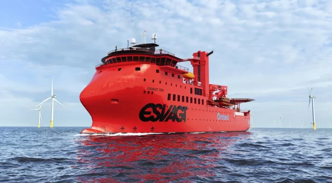 Ørsted and ESVAGT sign agreement on the world’s first green fuel vessel for offshore wind operations