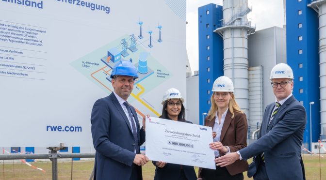 RWE receives funding approval for 14-megawatt electrolyser test facility in Lingen