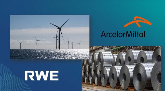 RWE and ArcelorMittal intend to jointly build and operate offshore wind farms and hydrogen facilities