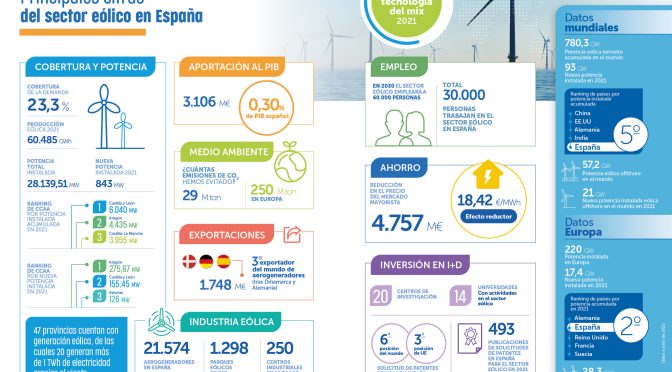 Wind Energy Yearbook 2022: Analysis of current wind power in Spain and in the world