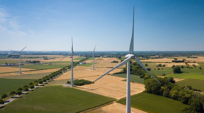 Construction of a new 37.4 megawatt wind farm in France in the Nouvelle-Aquitaine region