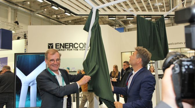 Hamburg WindEnergy 2022: Federal Minister Robert Habeck visits ENERCON stand   