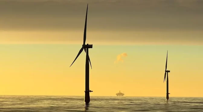 Hywind Tampen floating wind farm  in the North Sea