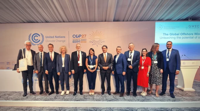 Nine new countries sign up for Global Offshore Wind Alliance at COP27 in Sharm-El-Sheikh