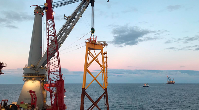 Iberdrola completes the first phase of construction of the Saint-Brieuc offshore wind farm