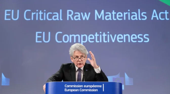 EU’s import reliance for critical materials for wind energy is 77%