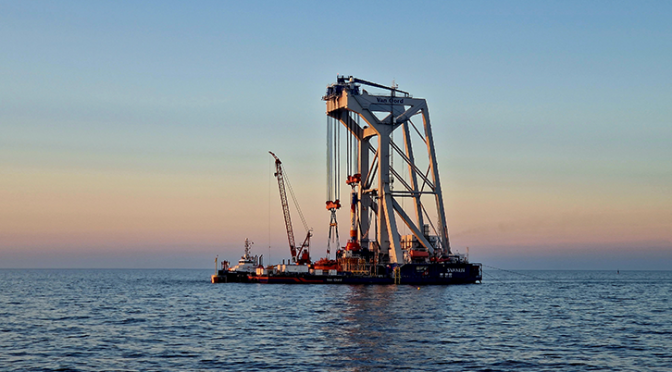 Iberdrola successfully installs the first foundation of the “Baltic Eagle” offshore wind farm