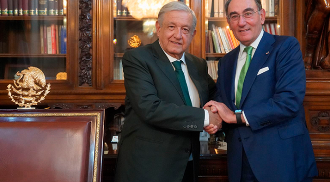 Galán and AMLO meet and announce their commitment to the development of renewable energies in Mexico