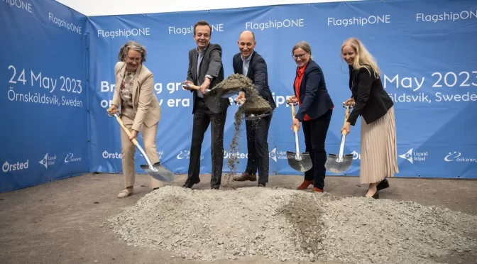 Ørsted opens a new era in green shipping by breaking ground on Europe’s largest e-methanol project