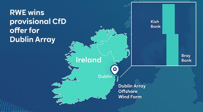RWE welcomes Dublin Array’s success in Ireland’s first offshore wind auction