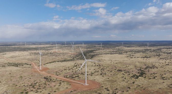 AES completes the first phase of a 454 MW wind farm in Arizona
